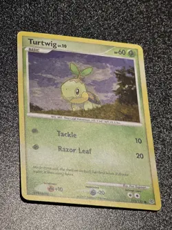 Turtwig Cosmo Holo #103 Pokemon Diamond & Pearl LP Lightly Played - Image 3