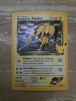 Pokemon Rocket's Zapdos 15/132 Celebrations Classic Collection Holo - Image 1