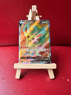 POKEMON TCG JAPANESE LEAFEON V FULL ART SR 070/069 EEVEE HEROES NM - Image 1