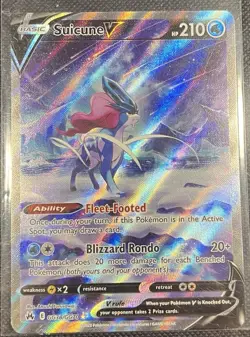 Pokemon TCG Lot of 3 - Crown Zenith - Suicune, Entei, Raikou V Legendary Dogs - Image 4