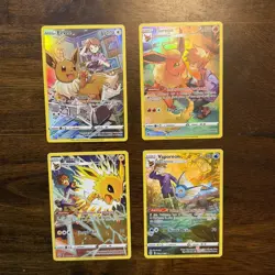 Pokemon Eevee Flareon Jolteon Vaporeon Brilliant Stars TG01 TG02 TG04 TG11 Set - Image 1