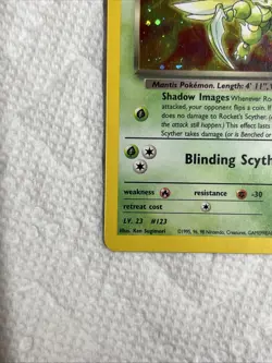 2000 Pokemon Gym Challenge Rocket’s Scyther Holo 13/132 Free Shipping - Image 3