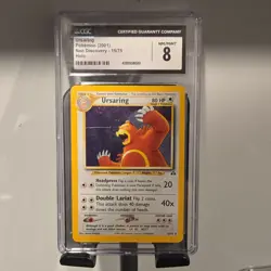 Pokemon Ursaring 15/75 Neo Discovery Holo Rare Unlimited CGC 8 - Image 1