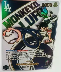 Monkey.D.Luffy LA Dodgers One Piece custom PROXY 1:1 - Image 2