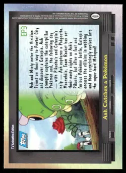 Pokemon Cards EP3 Ash Catches a Pokemon Topps Trading Cards Series 2 LP *2 - Image 2