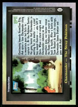 Pokemon Cards EP11 Charmander - The Stray Pokemon Topps Series 2 NM *2 - Image 2