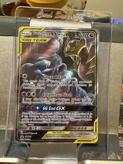 Pokemon TCG Garchomp & Giratina GX SM193 Sun & Moon Promo Card Near Mint - Image 1