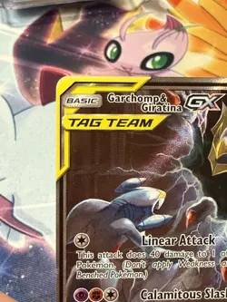 Pokemon TCG Garchomp & Giratina GX SM193 Sun & Moon Promo Card Near Mint - Image 3