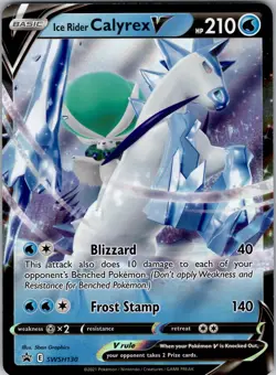 Ice Rider Calyrex V Promo SWSH: Sword & Shield Promo Cards SWSH130 NM Holo - Image 1