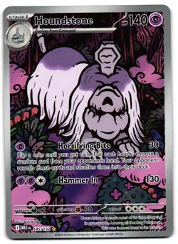 Houndstone 145/132 - Mega Evolution Illustration Rare Pokemon TCG - NM Card - Image 1