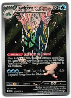 Clawitzer 141/132 - Mega Evolution Illustration Rare Pokemon TCG - NM Card - Image 1