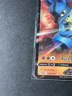 Pokemon TCG Lucario v Fusion Strike Full Art Ultra Rare Holo Card 146/264 - Image 4