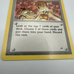 Misty's Wrath 114/132 Non Holo Uncommon Gym Heroes Pokemon Card DMG - Image 3