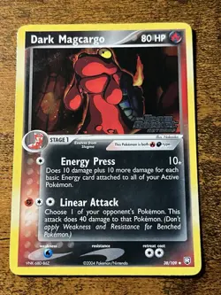 Dark Magcargo Team Rocket Returns 38/109 Reverse Holo Stamped Pokemon Card - Image 1