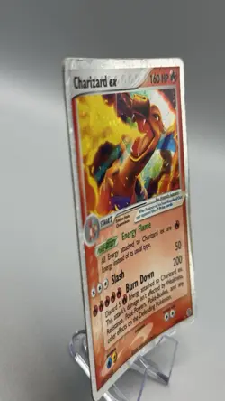Charizard ex 105/112 FireRed LeafGreen Holo Pokemon Card Damaged Crease - Image 2