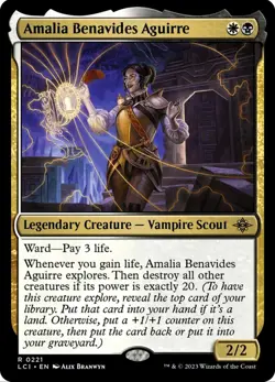 X 1 Amalia Benavides Aguirre NM-M The Lost Caverns of Ixalan 221 MTG Magic - Image 1