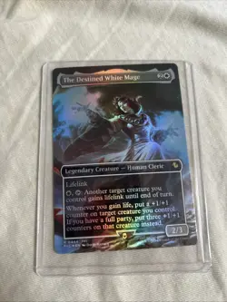 The Destined White Mage (Borderless) Commander: Final Fantasy Foil - Image 1