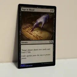 Sign in Blood #114 (Foil) (NM) Magic 2015 M15 Magic MTG - Image 1