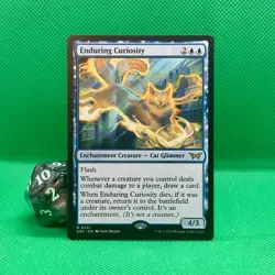 MTG | Enduring Curiosity, Duskmourn: House of Horror set, Regular Rare - Image 1