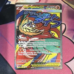 Pokemon Mega Hawlucha EX 268/217 ASC Full Art Foil Mega Evolution 250 HP - Image 1
