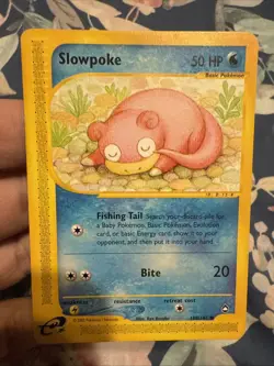 Pokemon TCG e-Reader Slowpoke #108/147 Aquapolis (2002) LP-MP - Image 1