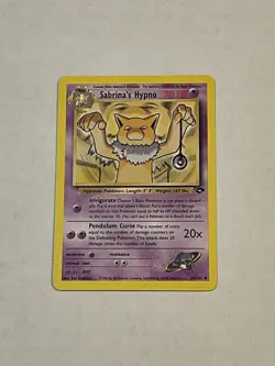 VTG Pokemon TCG Sabrina's Hypno 56/132 Gym Challenge Non Holo Unlimited WOTC LP - Image 3