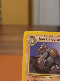 Brock's Golem - 20/132 - Pokemon Gym Heroes Regular Unlimited DMG CREASED - Image 2