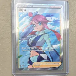 Pokemon Skyla 072/072 Shining Fates Trainer Supporter Full Art Holo Ultra Rare … - Image 1