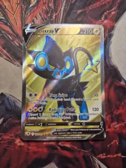 Luxray V (Full Art) 168/189 SWSH10: Astral Radiance Ultra Rare Pokemon Card NM - Image 1