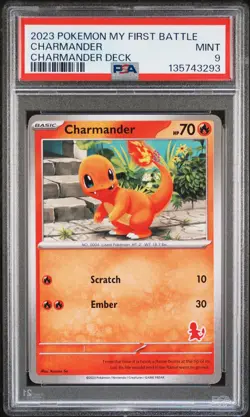 2023 POKEMON MY FIRST BATTLE-CHARMANDER DECK CHARMANDER PSA 9 - Image 1