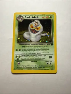 Pokemon Dark Arbok 2/82 Team Rocket Unlimited Holo Rare - Image 1