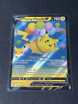 Pokemon TCG NM Flying Pikachu V 006/025 Celebrations Holo 2021 - Image 3