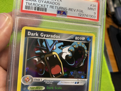 2004 Pokemon EX Team Rocket Returns Dark Gyarados Reverse Foil 36/109 PSA 9 - Image 3
