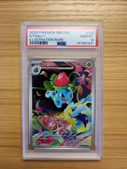 2025 POKEMON MEG EN-MEGA EVOLUTION ILLUSTRATION RARE #134 IVYSAUR PSA 10 - Image 1