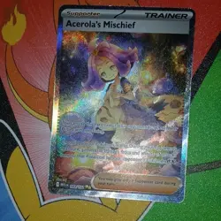 Pokemon Acerola's Mischief Full Art Holo Trainer 183/132 Me01 English Rare - Image 1