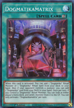 Dogmatikamatrix - PHHY-EN055 - Super Rare - 1st Edition Near Mint Yugioh Card - Image 1