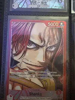 ONE PIECE TCG: Shanks OP09-001 Leader Parallel Alt Art English - NM - Image 1