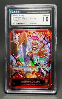 One Piece TCG - Monkey.D.Luffy ST21-001 L - Starter Deck EX: Gear 5 Promo Deck - Image 1