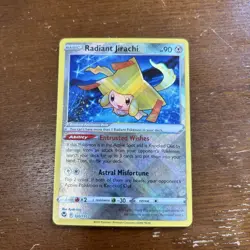 RADIANT JIRACHI 120/195 HOLO POKEMON CARD 2022 - Image 1