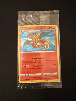 Pokemon TCG Special Delivery Charizard SWSH075 Holo Promo Card Sealed - Image 1