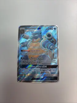 Pokemon Card Blastoise GX SM189 Ultra Rare Near Mint - Image 1