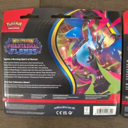Pokemon Mega Evolution Phantasmal Flames 3 Pack Blister Lot Of 2 Brand New - Image 4