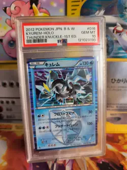 Pokemon Card Kyurem Thunder Knuckle 1. Edition Holo Team Plasma Japanese PSA 10 - Image 1