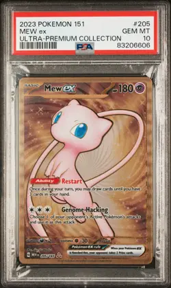 Mew Ex Pokemon 151 Ultra-Premium Collection 205/165 METAL PSA 10 - Image 1