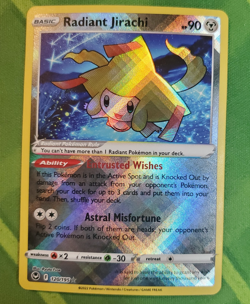 Radiant Jirachi 120/195 Silver Tempest Holo Pokemon NM - Image 1