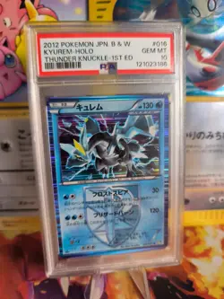Pokemon Card Kyurem Thunder Knuckle 1. Edition Team Plasma Holo Japanese PSA 10 - Image 1