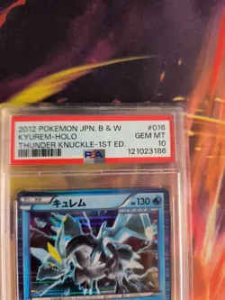 Pokemon Card Kyurem Thunder Knuckle 1. Edition Team Plasma Holo Japanese PSA 10 - Image 4