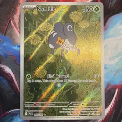 Pokemon TCG Nymble Illustration Rare 096/094 Full Art Holo Phantasmal Flames NM - Image 1