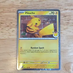 Pokemon Pikachu Promo Holo 051/162 Pokemon Day 2026 - Image 1