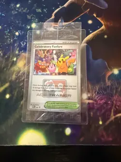 2025 Pokemon Celebratory Fanfare Ace Trainer #028 SEALED - Image 1